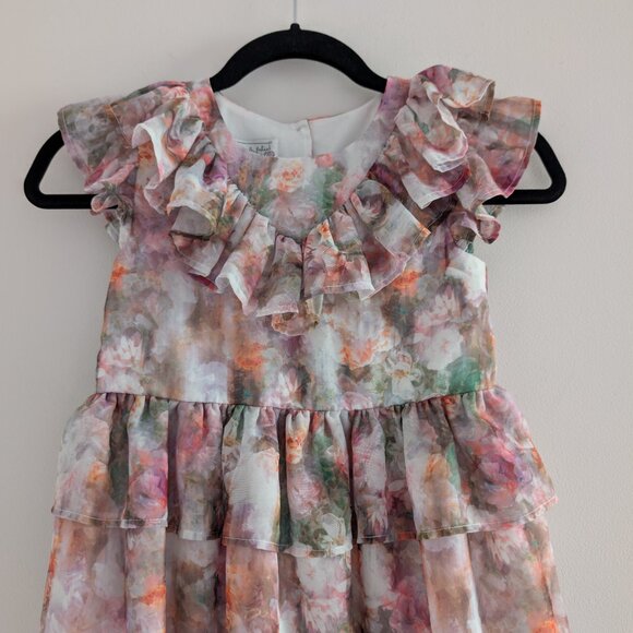 NORDSTROM Pippa & Julie watercolor ruffle dress - Picture 2 of 9
